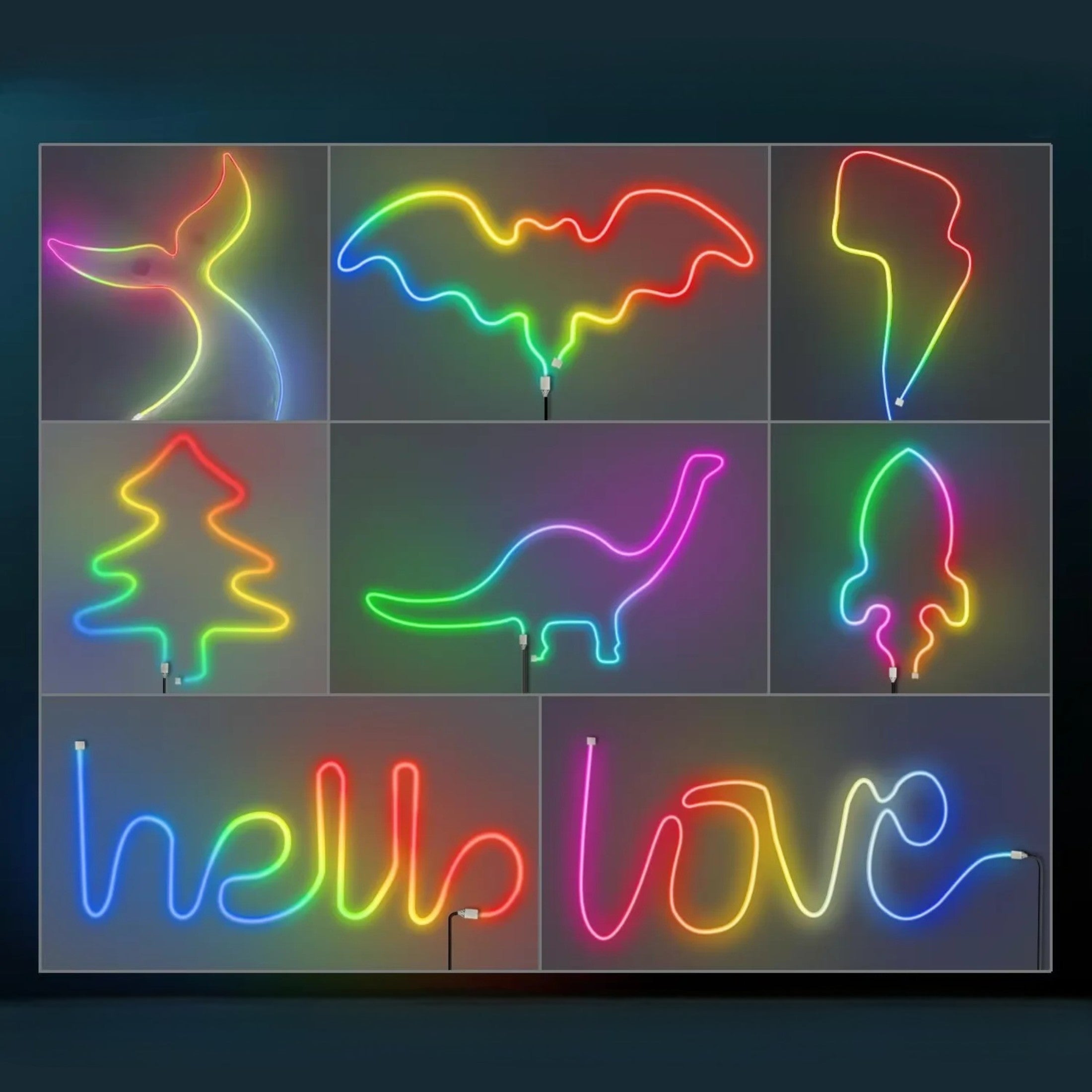 RGB Light Strips with Bluetooth App and Remote